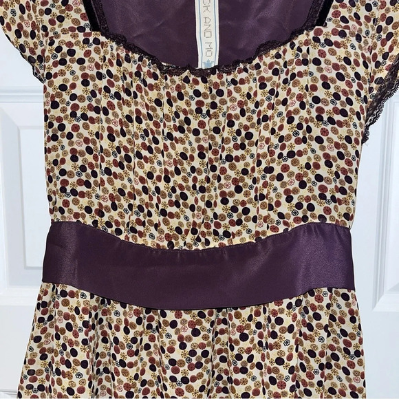 Nick & Mo Anthropology Festival Retro Look Boho Dress Attached Sash Size 30/11 - Picture 4 of 8